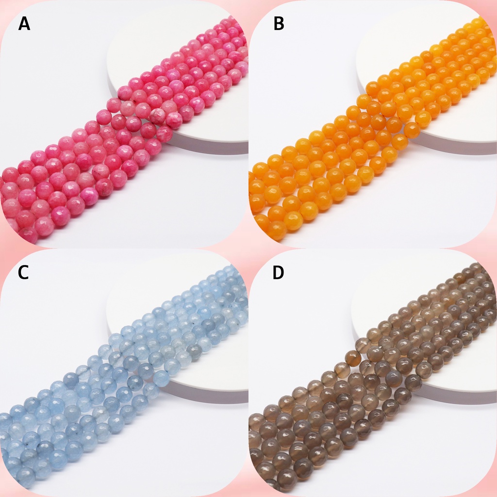 Manik manik gelang 10mm / batu Jade / batu Jade manik manik 10 mm / Manik Manik Batu Bahan Gelang