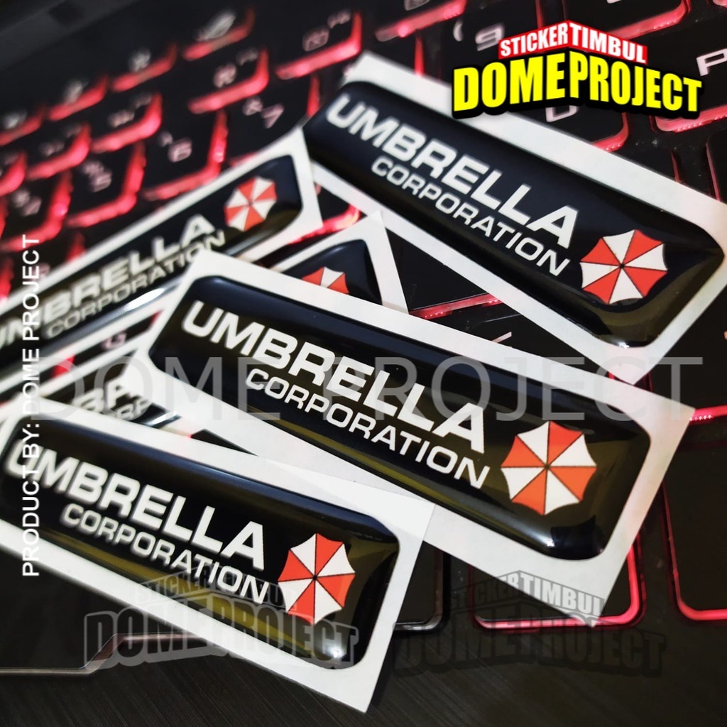 STIKER MOTOR HONDA EMBLEM TIMBUL ESP 3D LOGO RESIDENT EVIL UMBRELLA CORPS BOX FILTER VARIO BEAT SCOOPY PCX AKSESORIS AESTHETIC KEREN