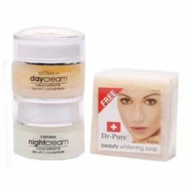 CREAM DR PURE SET SIANG &amp; MALAM + SABUN BPOM