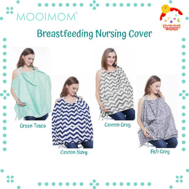 MOOIMOM BreastFeeding Nursing Cover Apron Celemek Menyusui