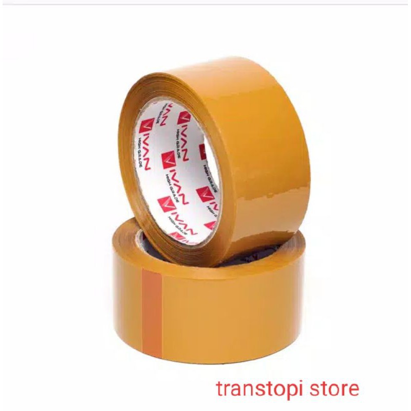 Lakban Coklat 45MM X 100 YARD 2 INCH ZN SAZANAMI ISOLASI COKLAT ZN - Cokelat
