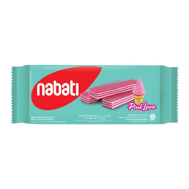 NABATI PINK LAVA WAFER 132GR