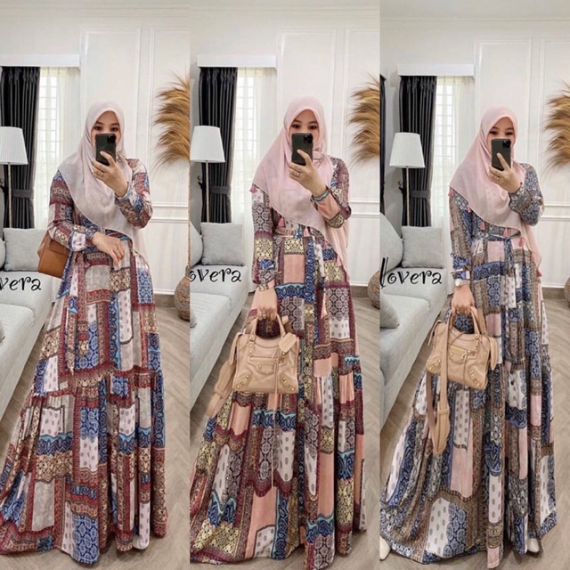 Carissa Dress Gamis Motif Gamis Wanita Gamis Terbaru Gamis Modis Gamis Dewasa Dress Muslim