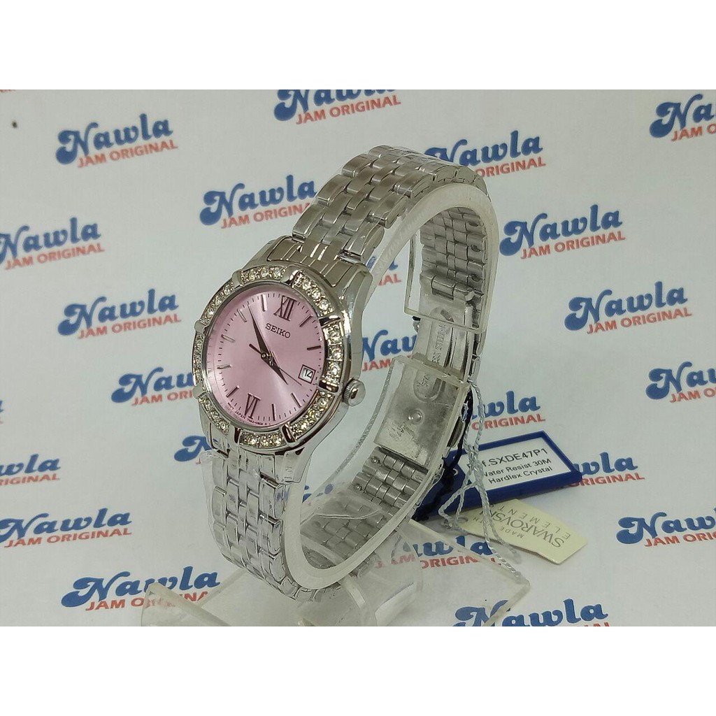 Seiko Ladies SXDE47P1 QUartz Pink Dial - Jam Tangan Wanita SXDE47