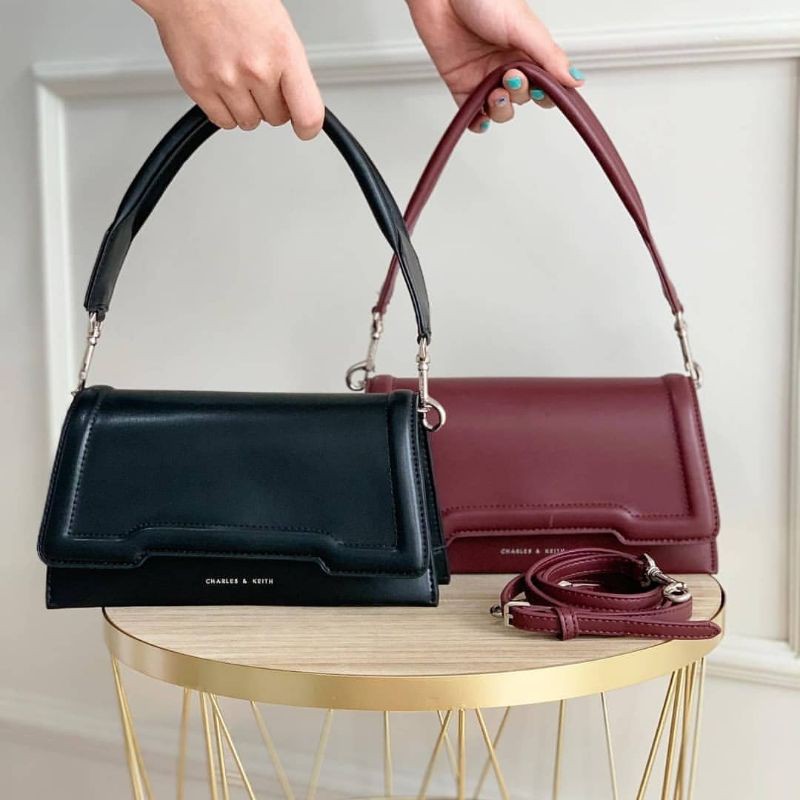 CK Trapeze Front Flap Bag