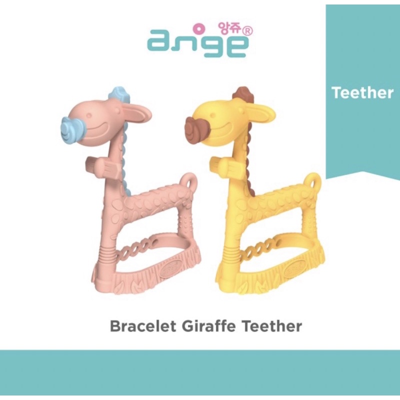 ANGE 3D Giraffe Bracelet Teether - Gigitan bayi