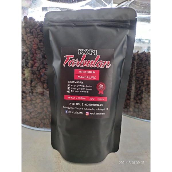 

Arabika Mandailing Kopi Tarbulan Murni Netto 200g