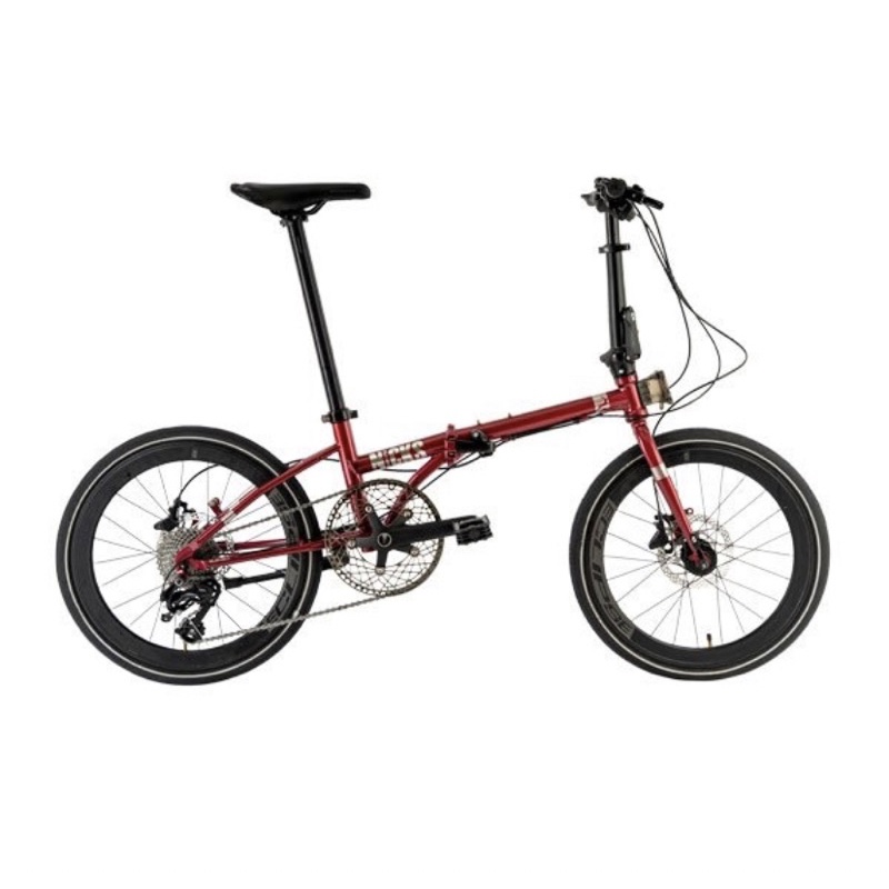 SEPEDA LIPAT ELEMENT NICKS NEW 2022 20 INCH MAGNESIUM FRAME,HYDRAULIC DISC BRAKE,10 SPEED -Red