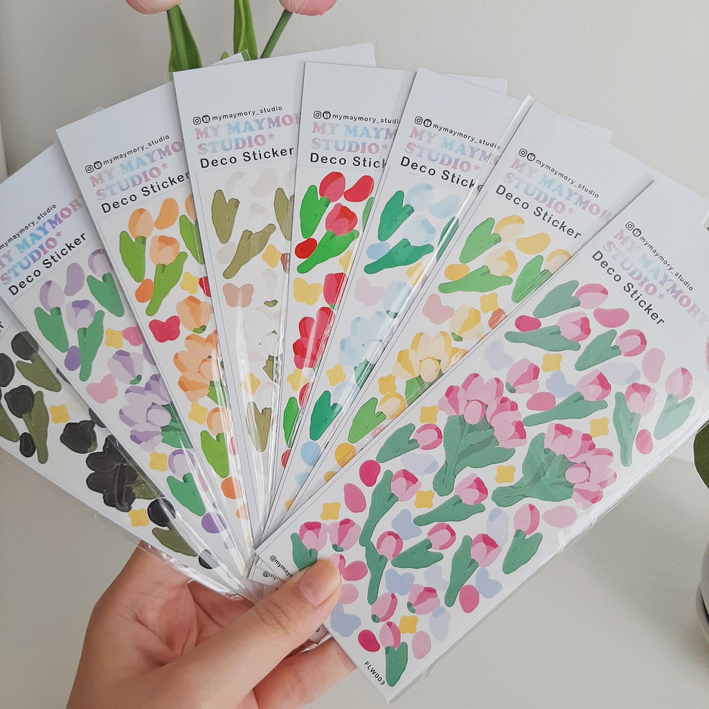 

[mymaymory_studio]"Tulip Edition Non-Hologram" Stickers for Polco/Journal/Planner/Decoration