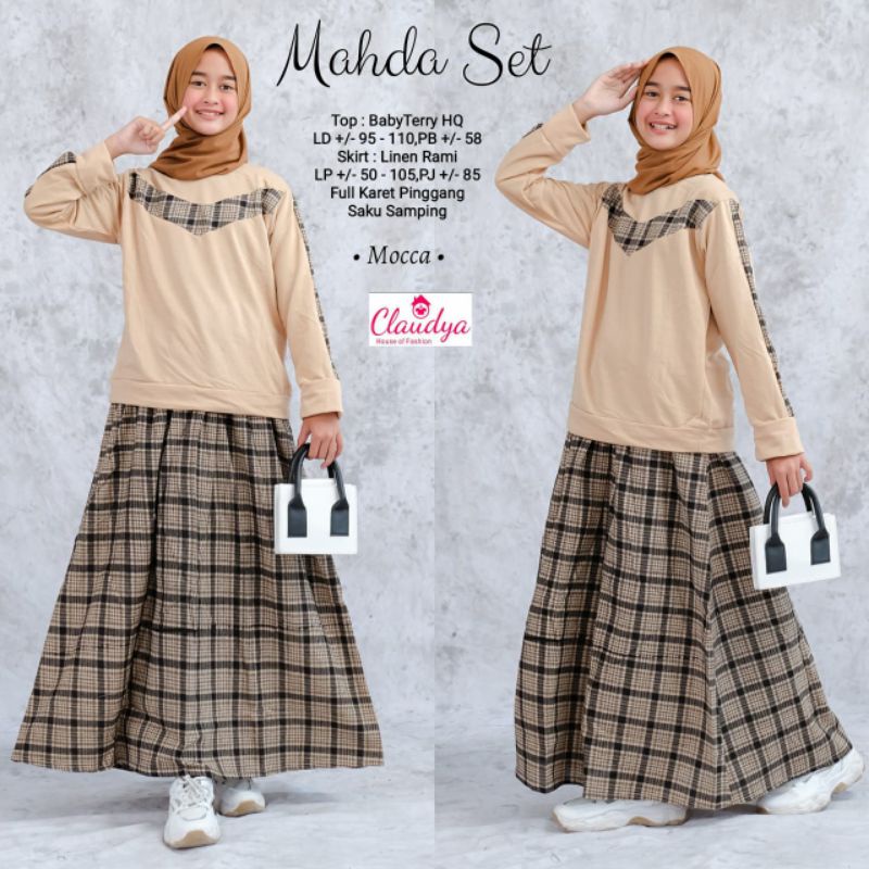 Setelan Anak Remaja Rok dan Kaos MAHDA SET BY CLAUDYA