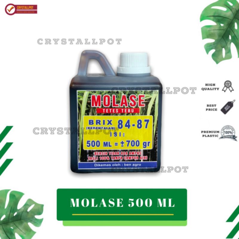 MOLASE TETES TEBU PREMIUM MURNI ASLI TANPA CAMPURAN KEMASAN 500ML - MOLASE 500 ML