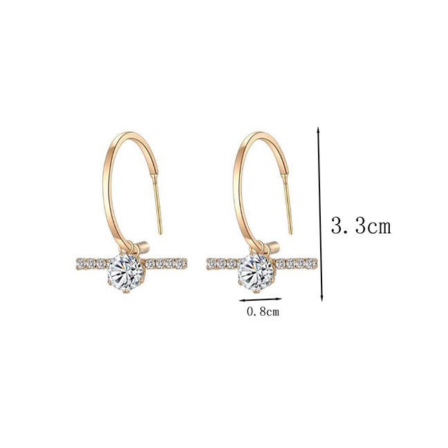 LRC Anting Tusuk Fashion Zircon Earrings A5806X