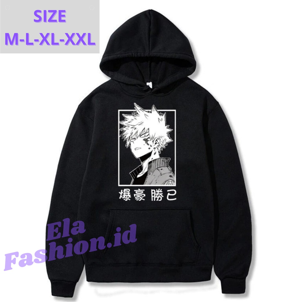 Jaket Zipper My Hero Academia Bakugo Hawks Katsuki Bakugou