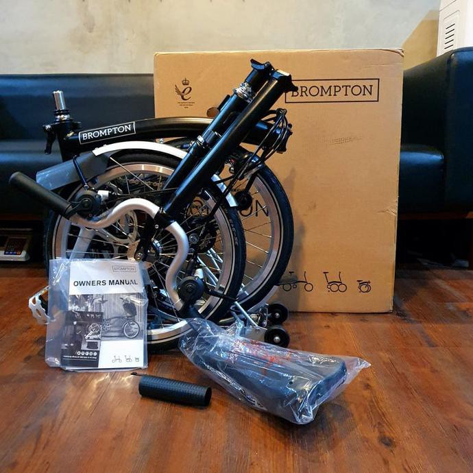SEPEDA BROMPTON H6RD BLACK BASIC 2020 BARU BNIB