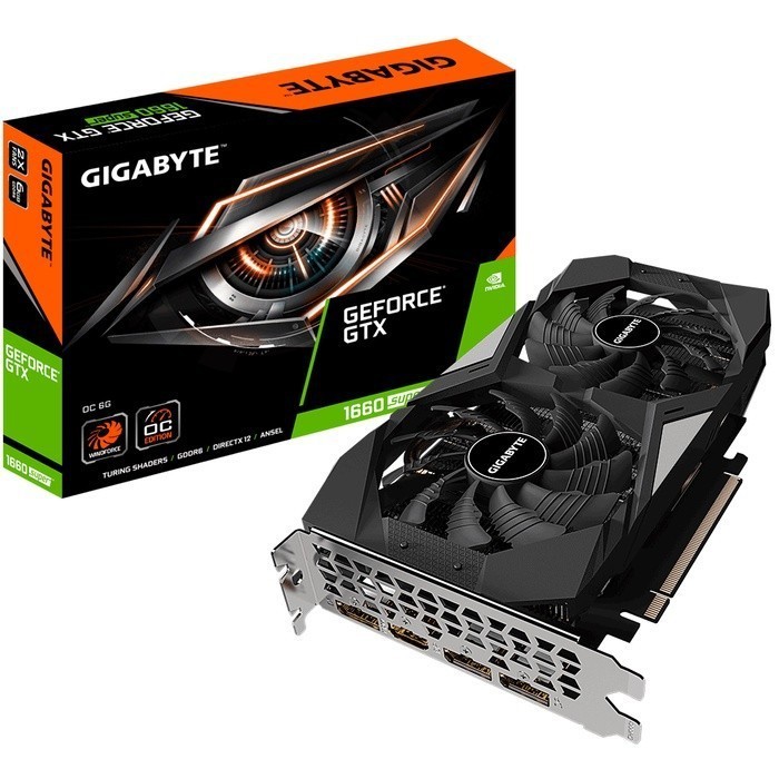 VGA CARD GIGABYTE GTX 1660 SUPER 6GB DDR6 OC GV-N166SOC-6GD