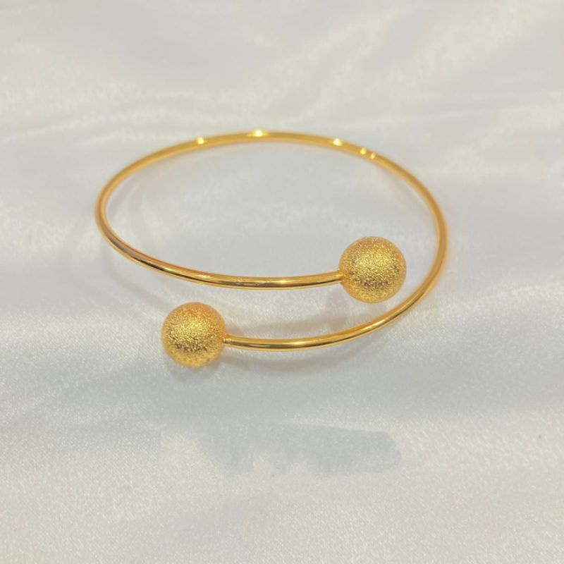 GELANG BANGLE XUPING LAPIS EMAS BOLA PASIR