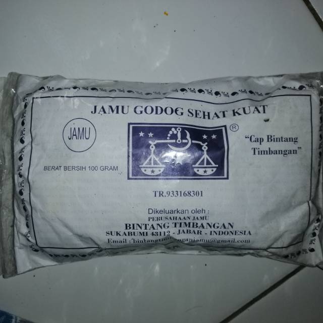 

Jamu godog sehat cap timbangan