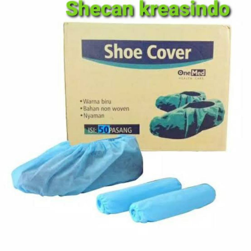 SHOE COVER ALAS SEPATU ALAS SANDAL NON WOVEN ONEMED 50PSG 100PCS