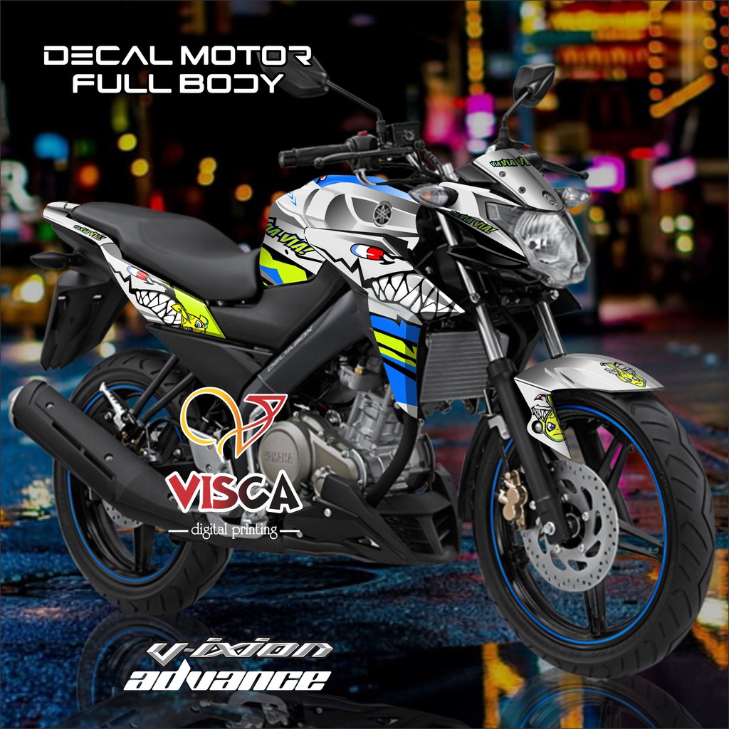Decal Vixion ADVANCE Decal Vixion New Stiker Vixion ADVANCE Stiker Vixion New Via Shark