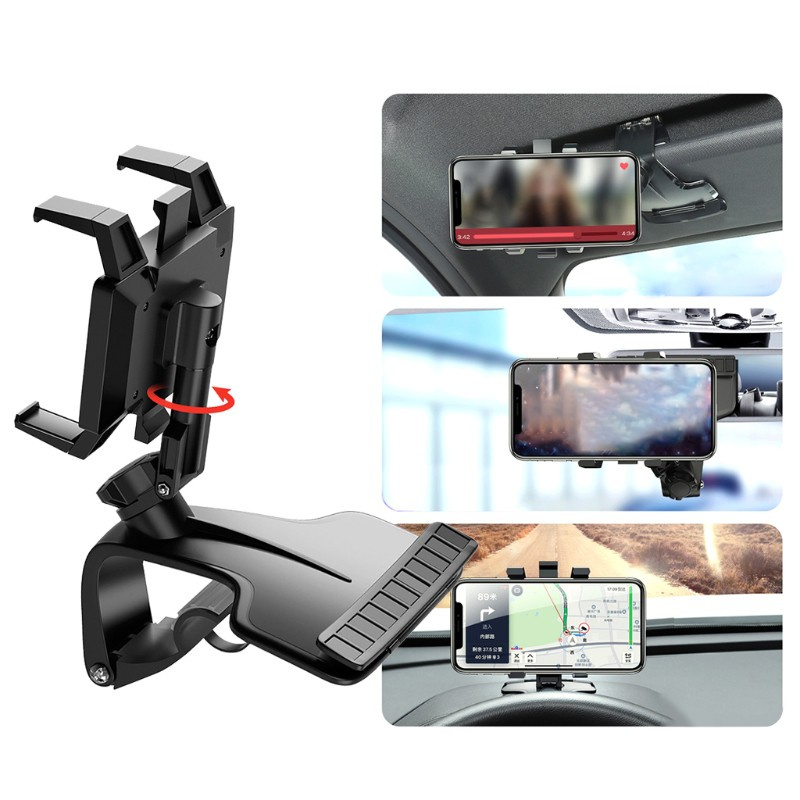 Vivi Braket Stand Holder Smartphone Mount Dashboard Mobil Rotasi 1200 Derajat Untuk Navigasi