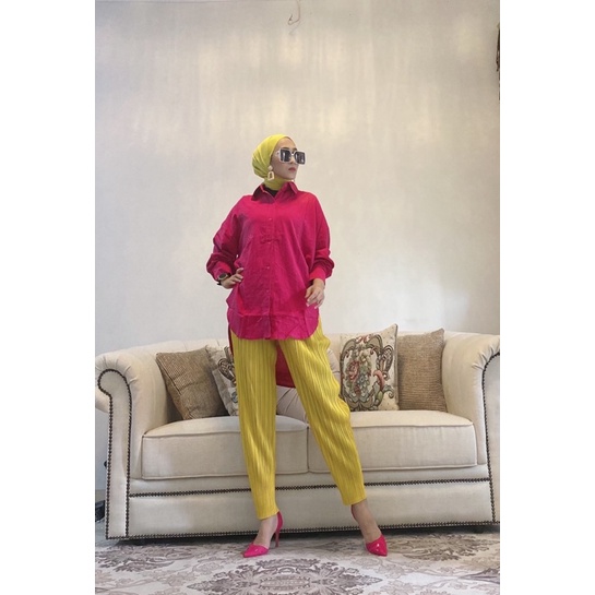 Kemeja oversize Balenciaga tag and Label LD 120 PB 75-80