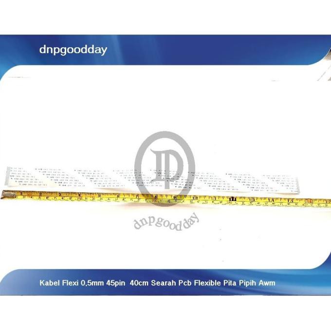 

Kabel Flexi 0,5Mm 45Pin 40Cm Searah Pcb Flexible Pita Pipih Awm Dnpgood11 Berkualitas