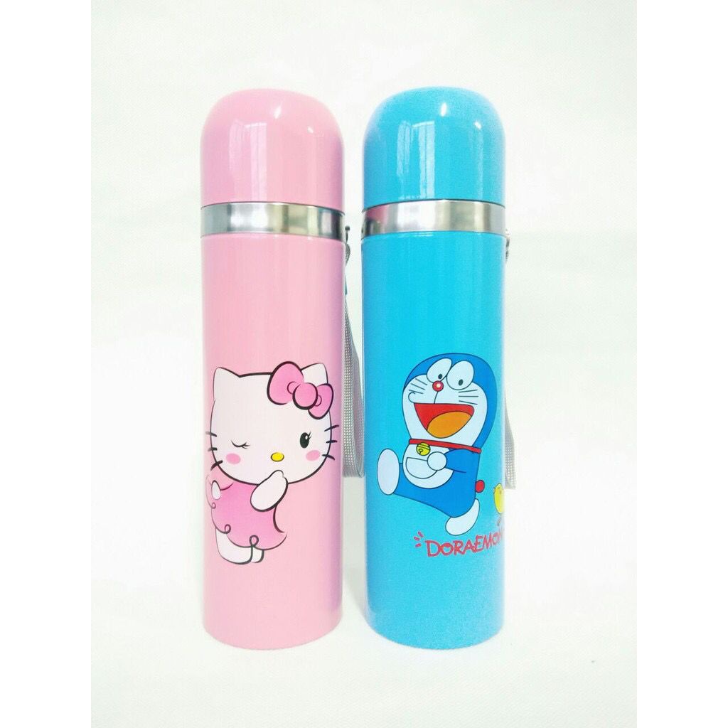 Termos Air Panas 500 ml Karakter Doraemon Hello Kitty Termos Mini Termos Kopi Es Tremos Kecil Motif