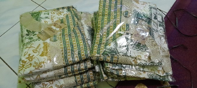 M-l-xl-xxl Batik Tunik Wanita Asj Sa Hrb026 Kenongo Pekalongan Sogan Tulis