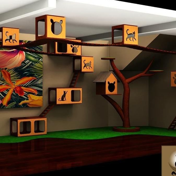 cat condo,cat room,mainan kucing