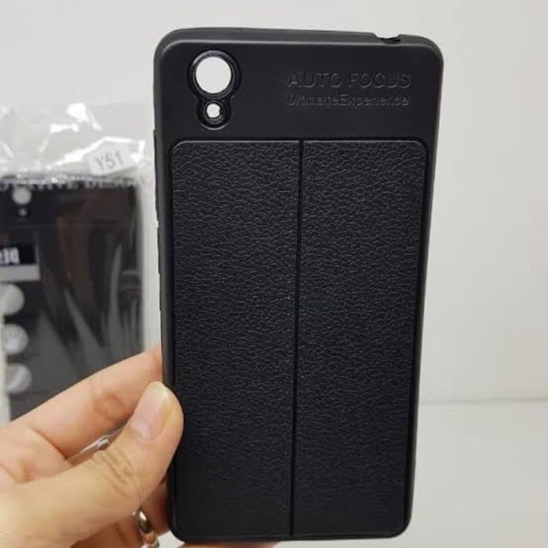 VIVO Y51 2015 Y51L AUTO FOCUS SOFTCASE LEATHER CASE KULIT JERUK