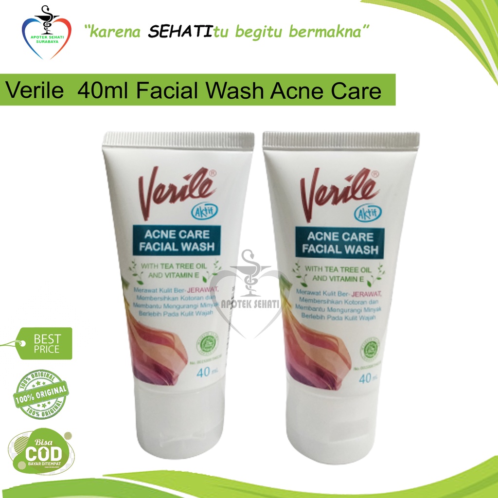 VERILE FACE WASH SABUN CUCI MUKA BERJERAWAT ANTI ACNE