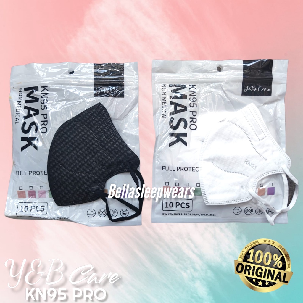 KN95 PRO Y&amp;B CARE 5PLY PACK ISI 10 - MASKER KN95 PRO / PRO HYBRID NEW YB CARE KOREA KEMENKES RI