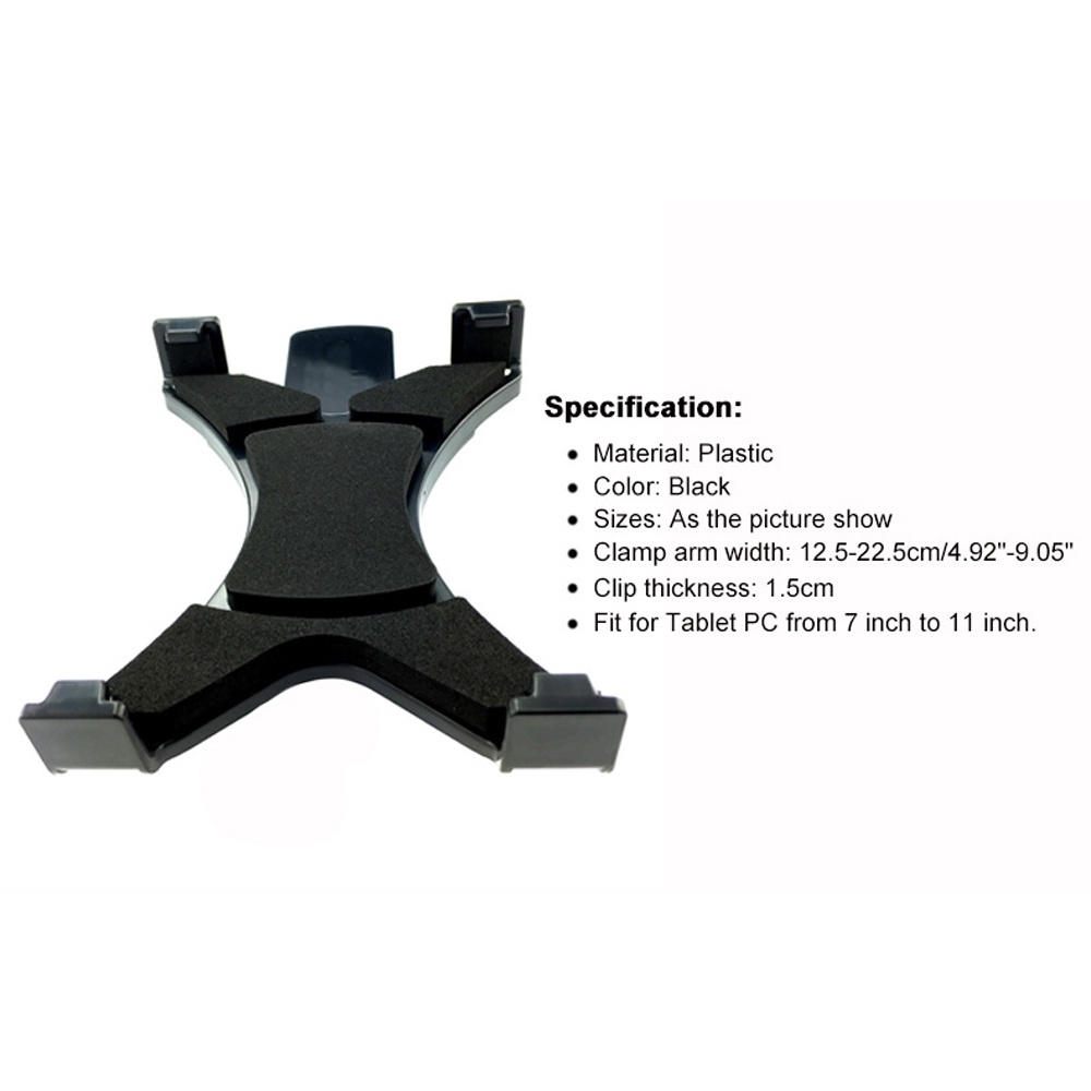 Stand Holder Tablet / Ipad / Samsung Universal 7-11 &quot;Bisa Berputar 360 Derajat Untuk Slot CD Mobil