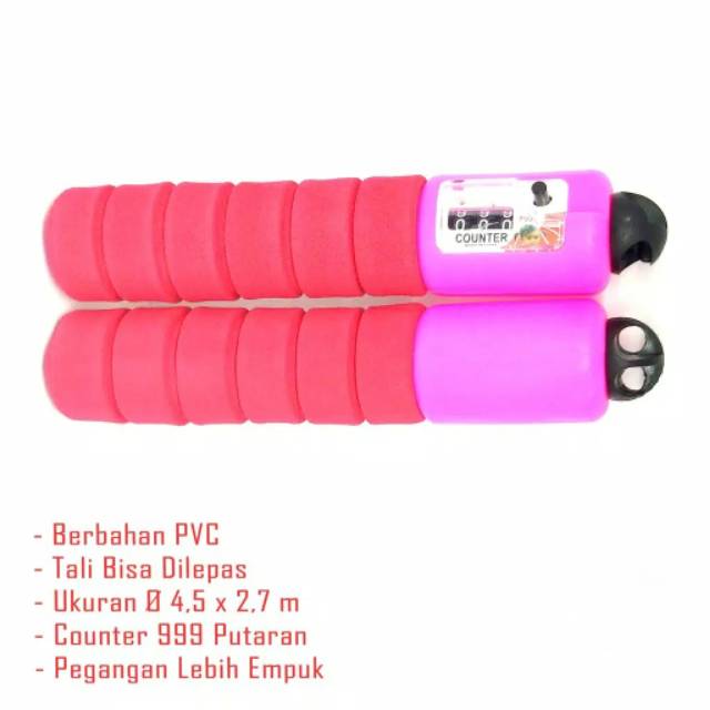 Alat Olahraga Lompat Tali Hitung Otomatis / Skipping Rope Counter