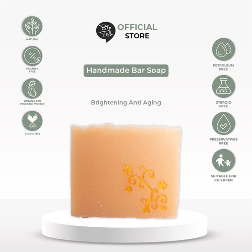 ⭐️ Jendela Kosmetik ⭐️ Biotalk / Bio Talk Sabun Herbal Handmade Soap - Anti Aging Brightening - 120 gr / Sabun Bio talk / Bio Talk Sabun / Sabun Badan / Sabun wajah / Sabun Muka