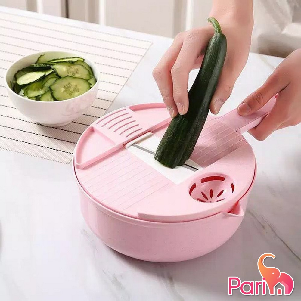 PARIM Alat Potong Kentang Sayur Multifungsi Pengiris Parutan Chopper Kitchen 12 In 1 PRM-123