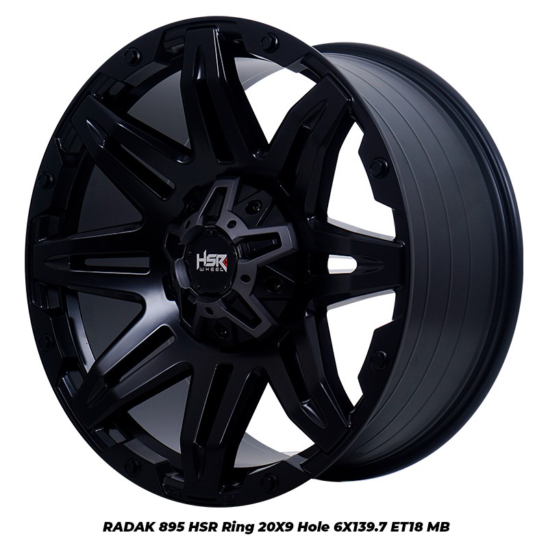 Velg Mobil Murah HSR RADAK 895 Ring 20 Pelek Offroad Pajero Fortuner Ranger Strada Terlaris