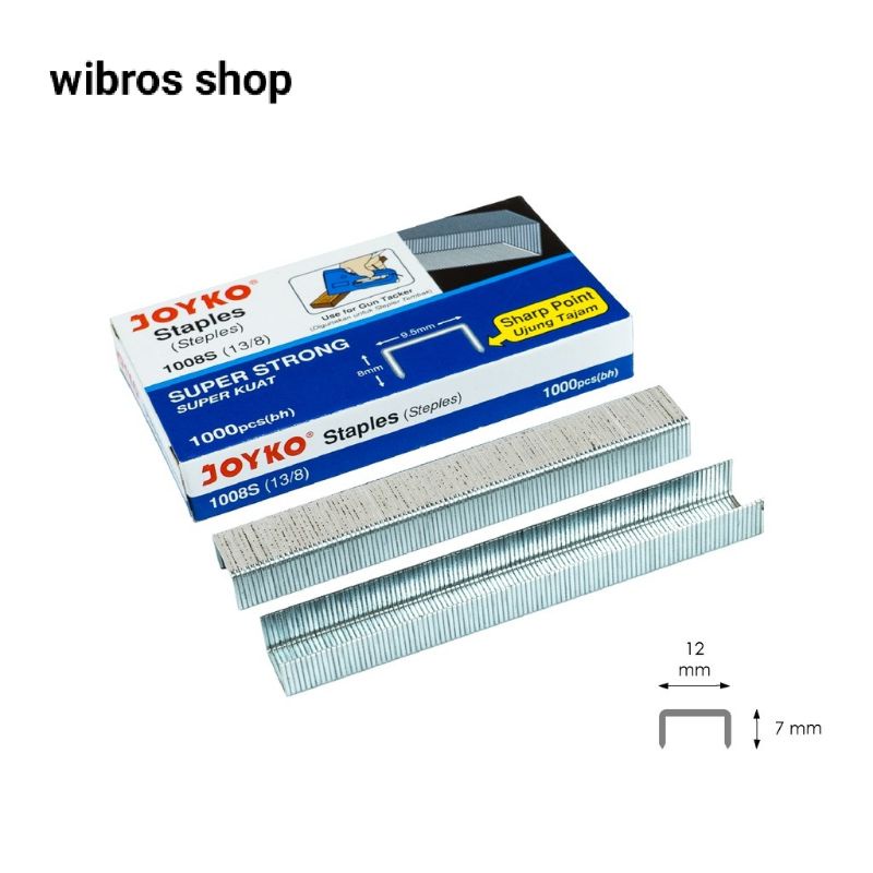 

Staples Isi Stapler Gun Tacker Refill Joyko 1008S 13/8 1 Boxs3266