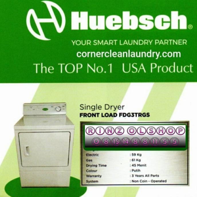 MESIN PENGERING LAUNDRY HUEBSCH FDG3TR DRYER 15 KG GAS FDG3TRGS Termurah