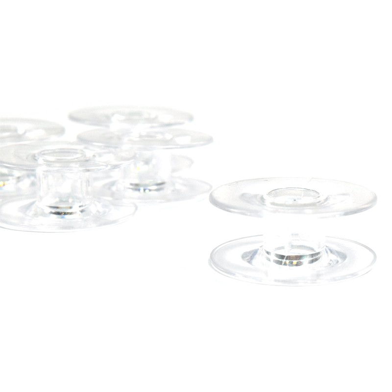 Spool - Bobbin - Bobbins Plastik Bening untuk Mesin Jahit Industrial High Speed Jarum Satu