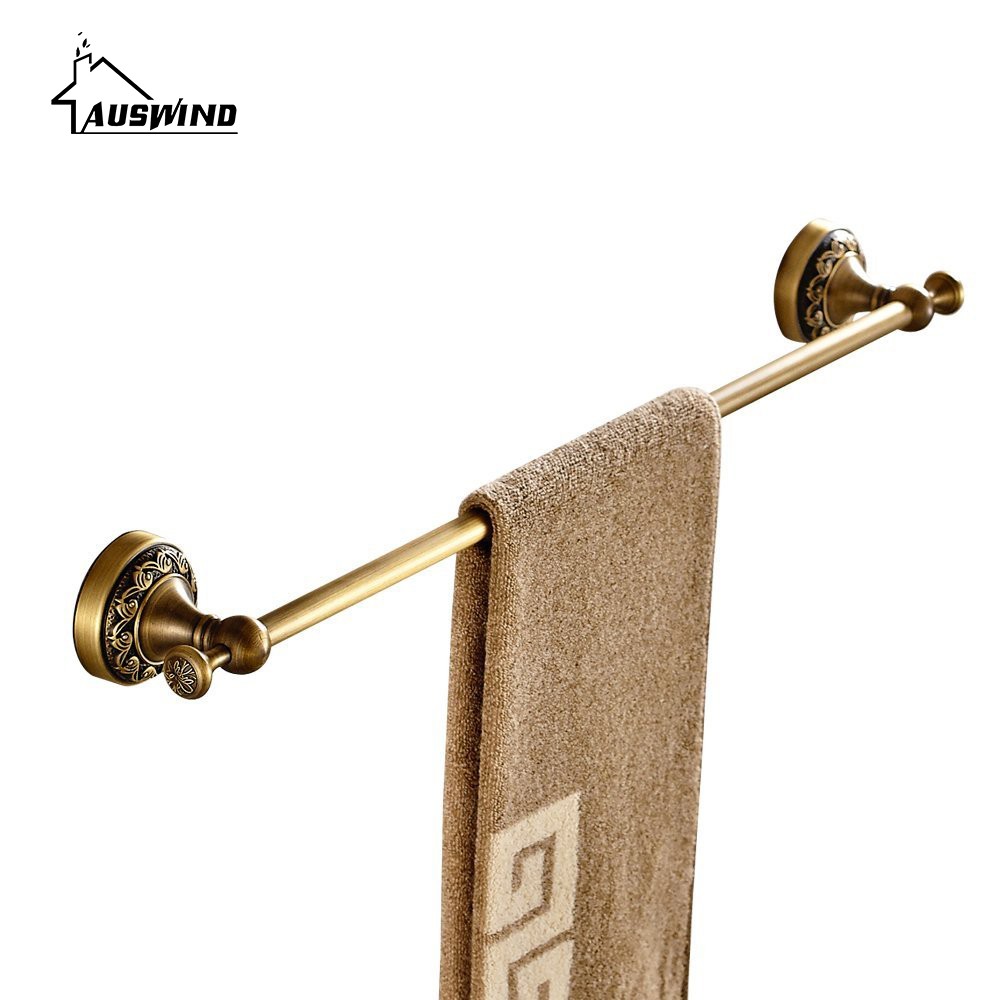 Antique Brass Carved Bathroom Hardware Sets European Bronze Brushed Bathroom Accessories Solid Shopee Indonesia