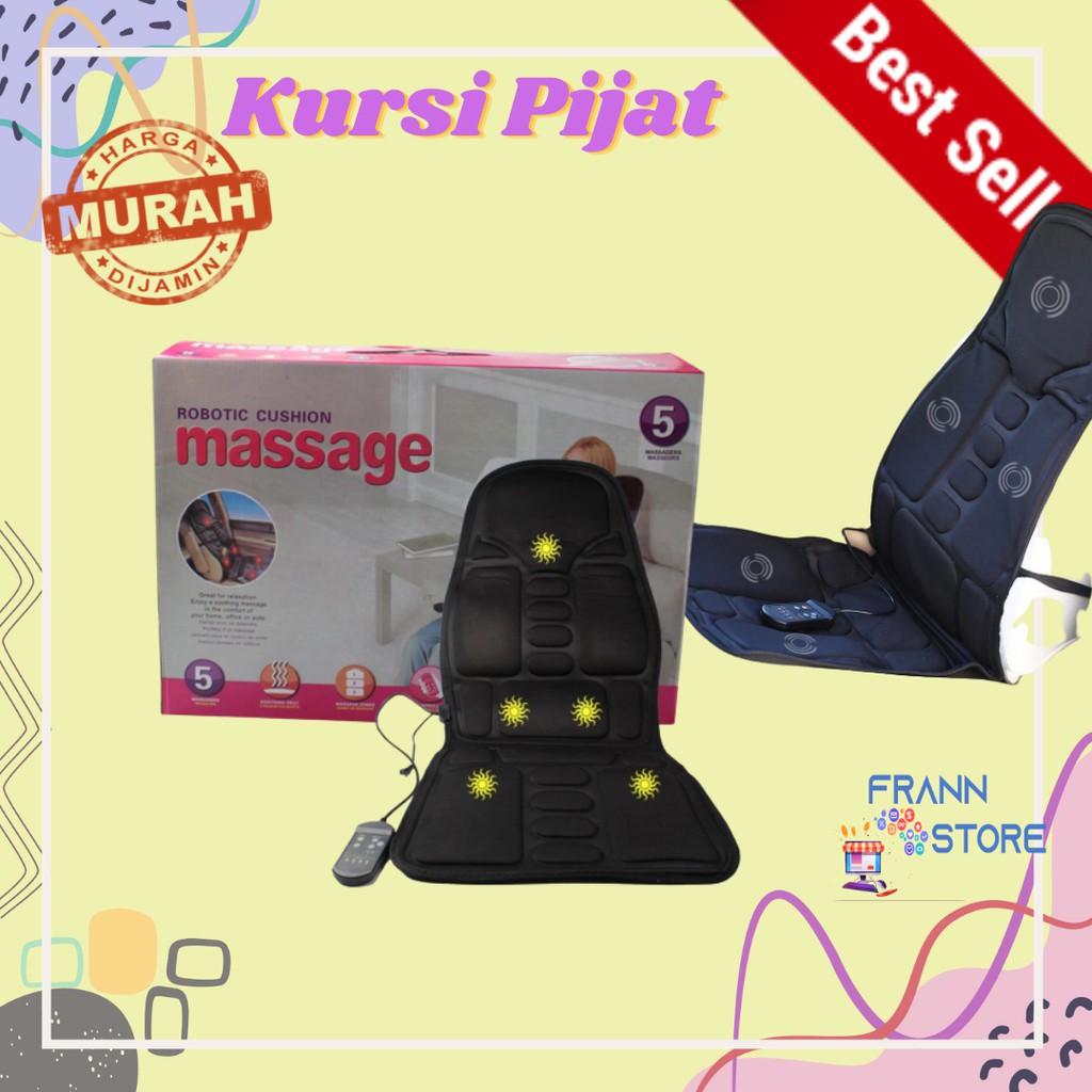 Kursi Pijat - Kursi Pijat Portable - Kursi Pijat Refleksi - Alat Pijat Kursi Mobil dan Rumah