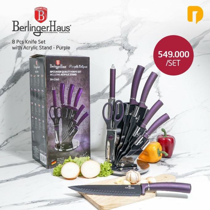 

Pisau Set Berlinger Haus With Acrylic Stand Purple Hildawatimore
