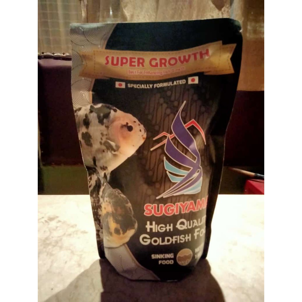 PAKAN KOKI SUGIYAMA GOLDFISH SUPER GROWTH 1KG SIZE XS  1,5mm