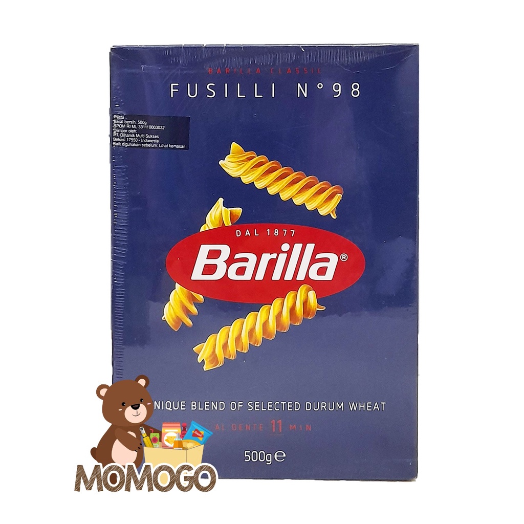 

BARILLA FUSILLI PASTA 500GR