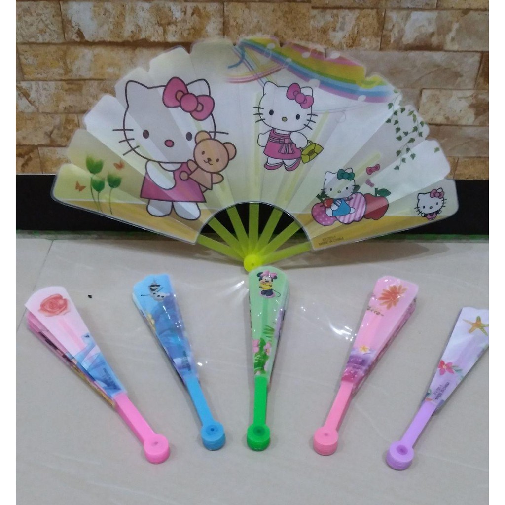 Kipas Lipat Kipas Plastik Murah Karakter Kipas Tangan Lipat Cantik