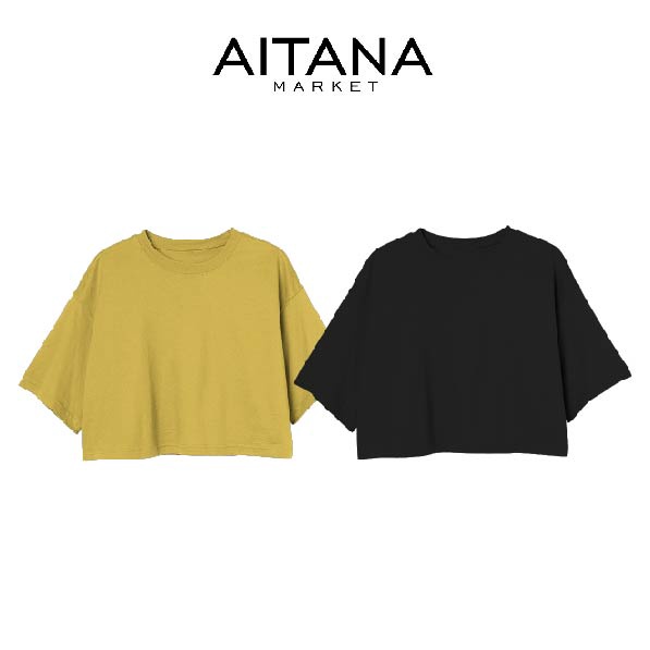 Croptee Wanita Croptop Polos Sophia 5 Warna Untuk Dewasa Bahan Katun Premium