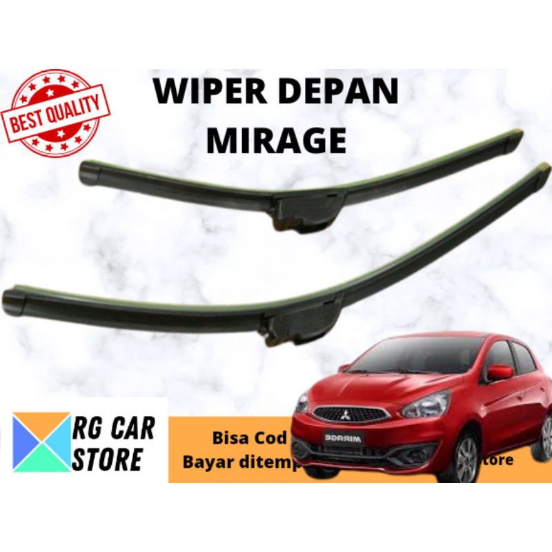 WIPER MIRAGE FRAMELESS ISI 2PCS DIJAMIN PNP BERKUALITAS