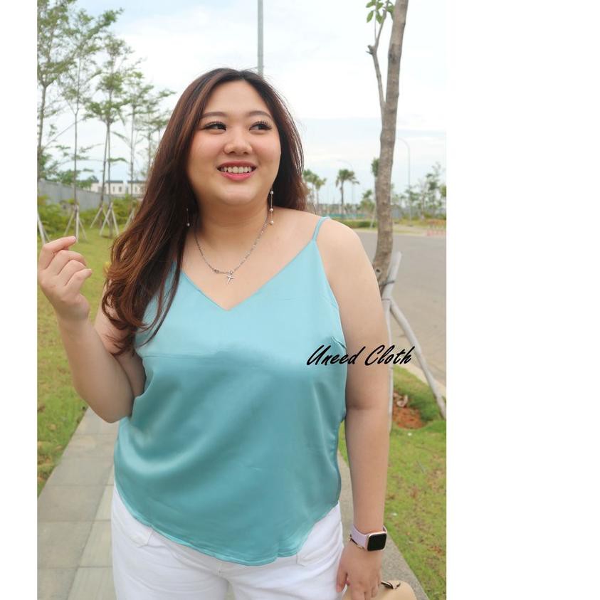 ✺ Uneed Cloth / TANKTOP WANITA POLOS / TENGTOP / TANKTOP JUMBO / TANGTOP / TANK TOP / SILK DENAND TA