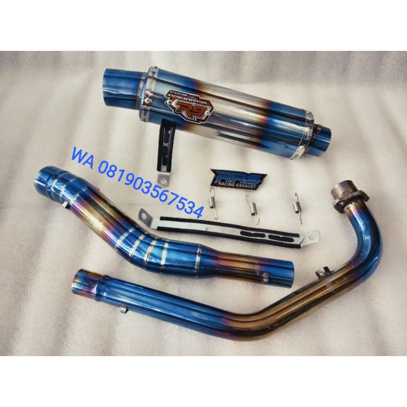 Knalpot R9 Mugelo Motor CB New, Sonic , Cbr150r dll